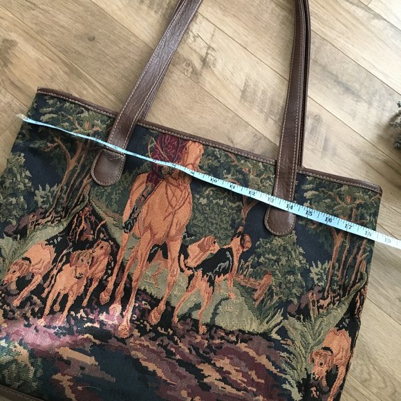 90s Vintage Berkley Tapestry Hunting Tote - Picture 12 of 15